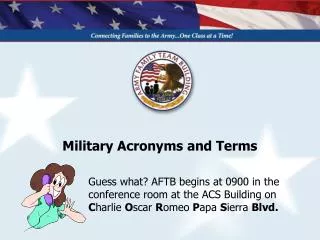 Military Acronyms and Terms
