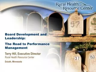 Board Development and Leadership: The Road to Performance Management