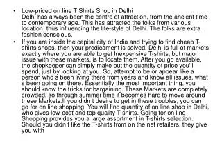 Low priced on line T Shirts Shop in Delhi