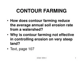 CONTOUR FARMING