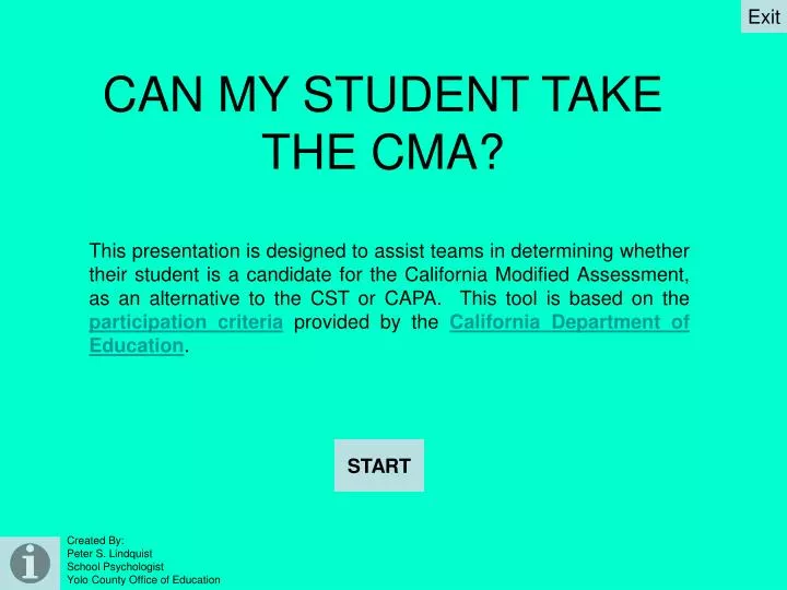 can my student take the cma