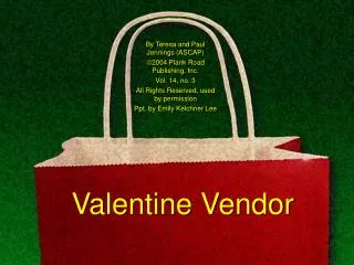Valentine Vendor