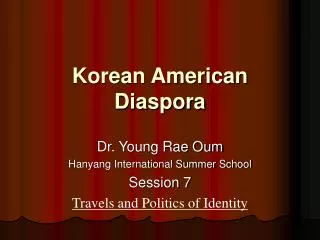 Korean American Diaspora