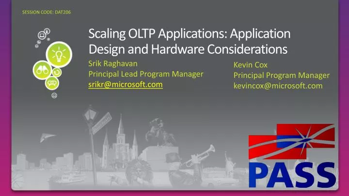 scaling oltp applications application design and hardware considerations