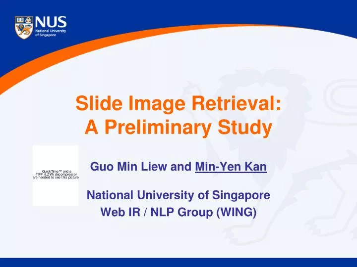 slide image retrieval a preliminary study
