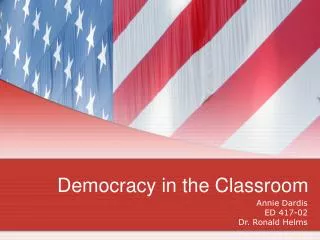Democracy in the Classroom