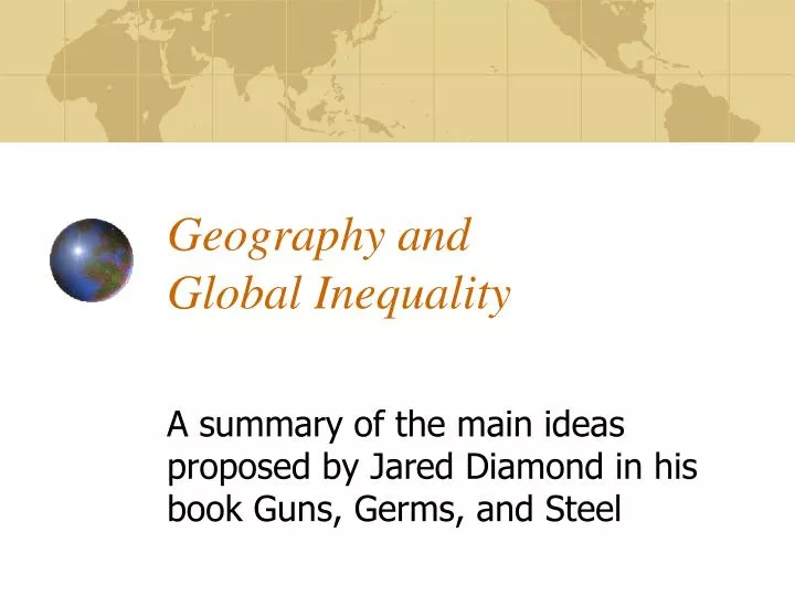 geography and global inequality