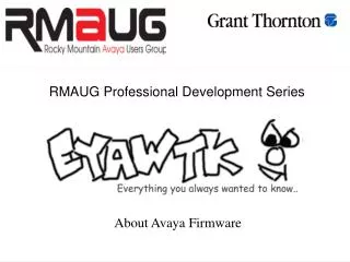 RMAUG Professional Development Series