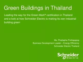 Green Buildings in Thailand