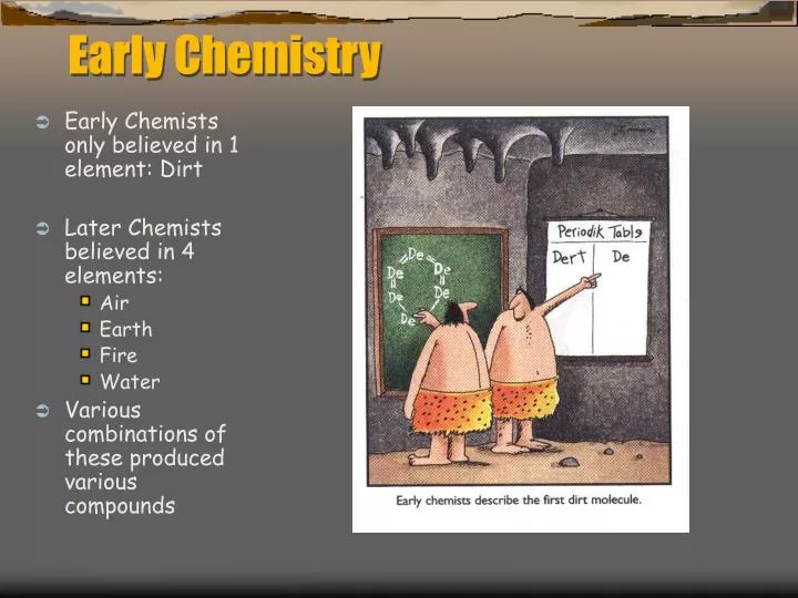 early chemistry