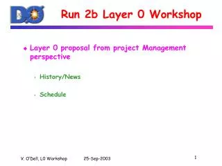 Run 2b Layer 0 Workshop