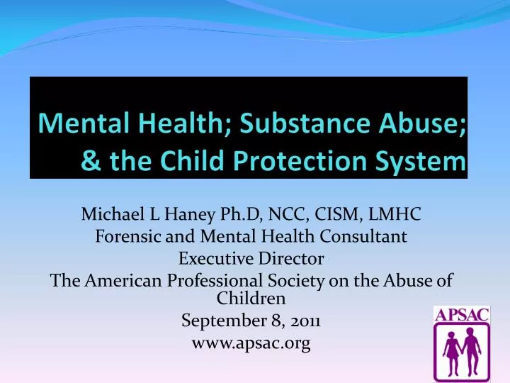 mental health substance abuse the child protection system