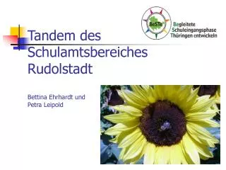 Tandem des Schulamtsbereiches Rudolstadt Bettina Ehrhardt und Petra Leipold