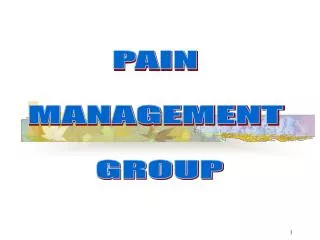 PAIN MANAGEMENT GROUP