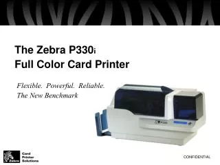 The Zebra P330 i Full Color Card Printer