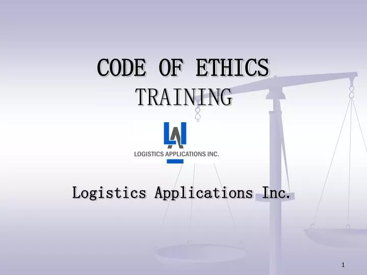 code of ethics training