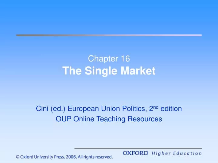 chapter 16 the single market