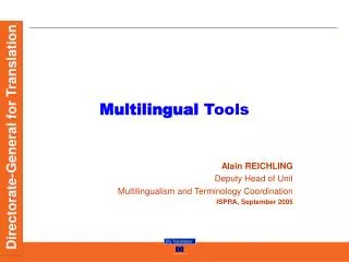 Multilingual Tools