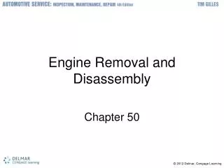 Engine Removal and Disassembly