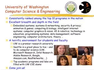 University of Washington Computer Science &amp; Engineering