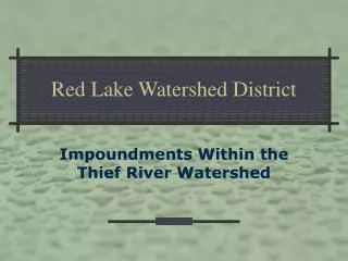 Red Lake Watershed District