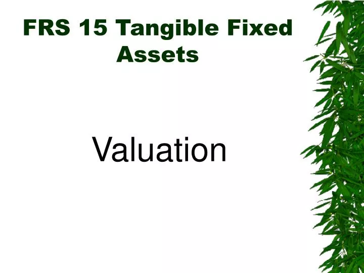 frs 15 tangible fixed assets