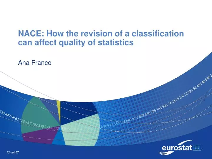 nace how the revision of a classification can affect quality of statistics