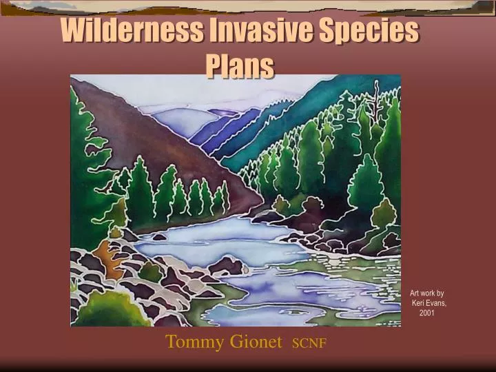 wilderness invasive species plans