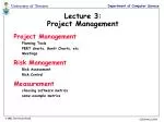 Lecture 3: Project Management - slide 1