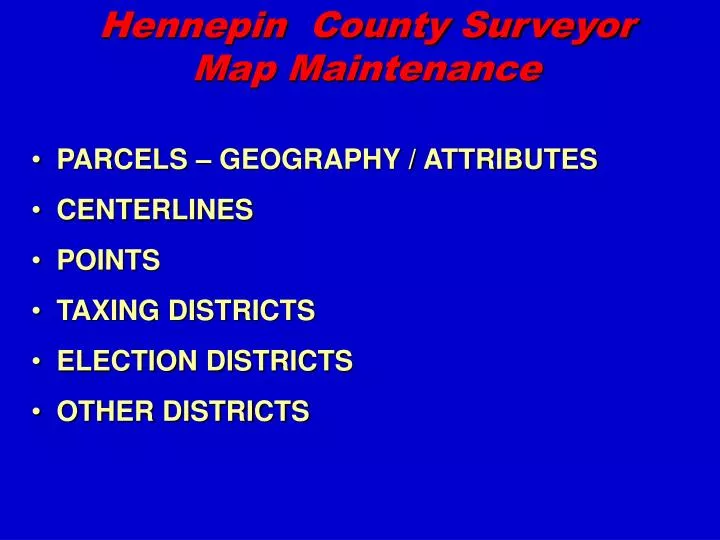 hennepin county surveyor map maintenance