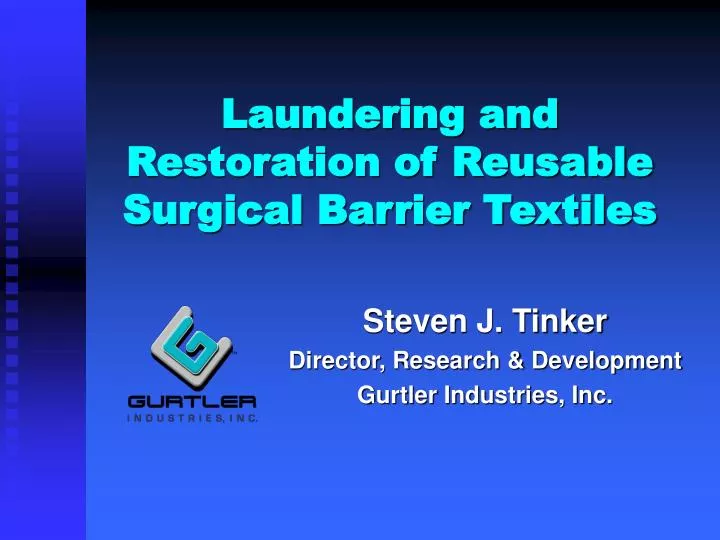 laundering and restoration of reusable surgical barrier textiles