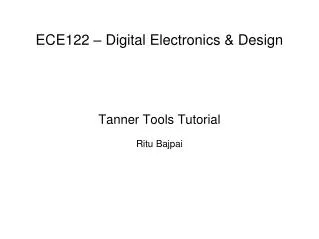 ECE122 – Digital Electronics &amp; Design