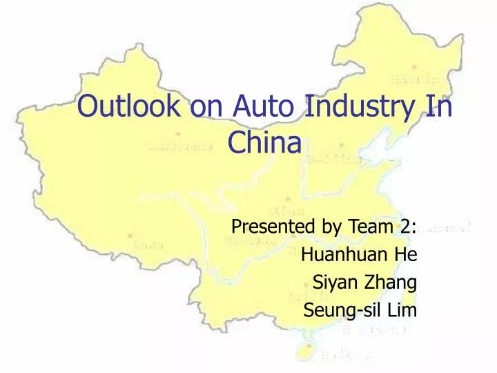 outlook on auto industry in china
