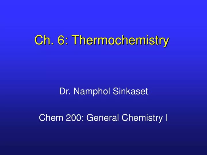 ch 6 thermochemistry