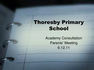 Thoresby Primary School