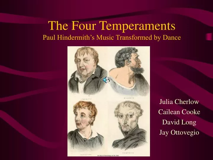 the four temperaments paul hindermith s music transformed by dance