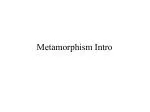 Metamorphism Intro - slide 1