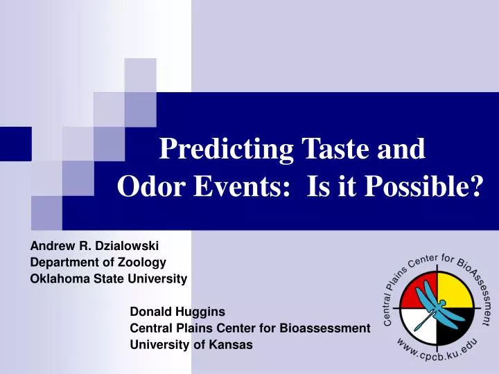 predicting taste and odor events is it possible