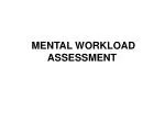 MENTAL WORKLOAD ASSESSMENT - slide 1