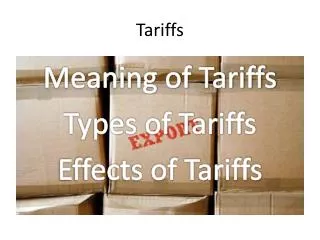 Tariffs