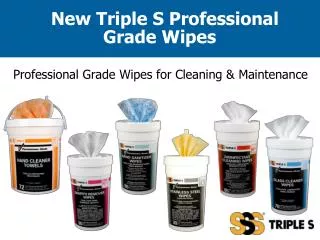 New Triple S Professional Grade Wipes