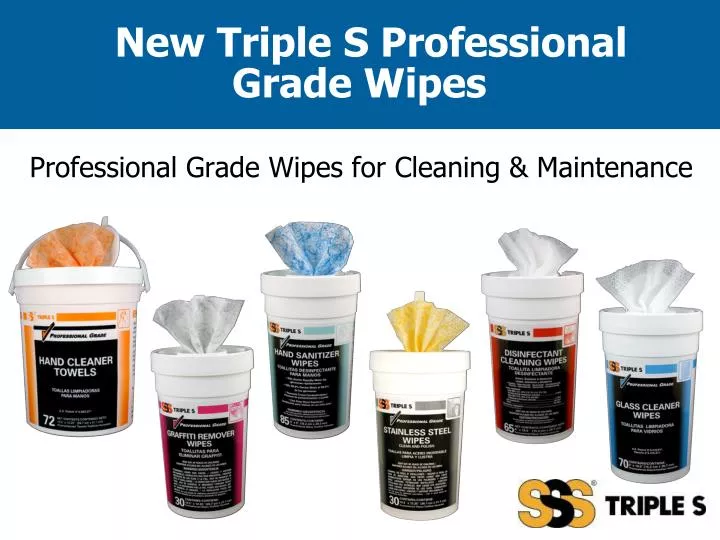 new triple s professional grade wipes