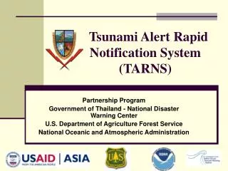 Tsunami Alert Rapid Notification System (TARNS)