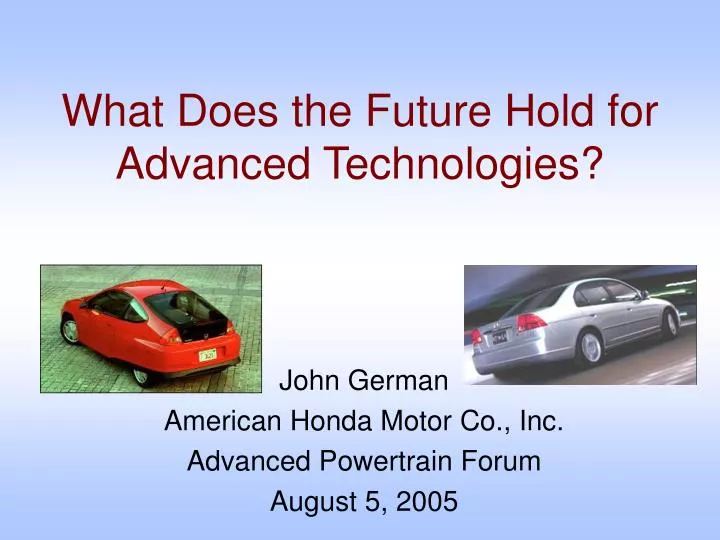what does the future hold for advanced technologies