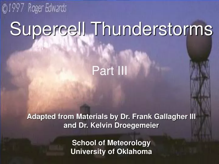 supercell thunderstorms