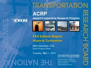 ACRP Airport Cooperative Research Program