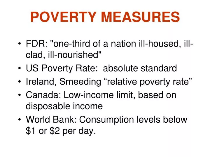 poverty measures