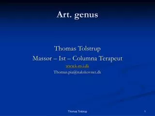 art genus