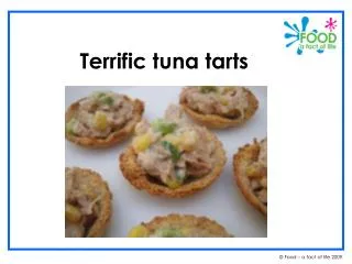 Terrific tuna tarts
