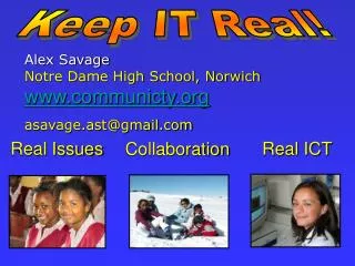 Alex Savage Notre Dame High School, Norwich communicty asavage.ast@gmail
